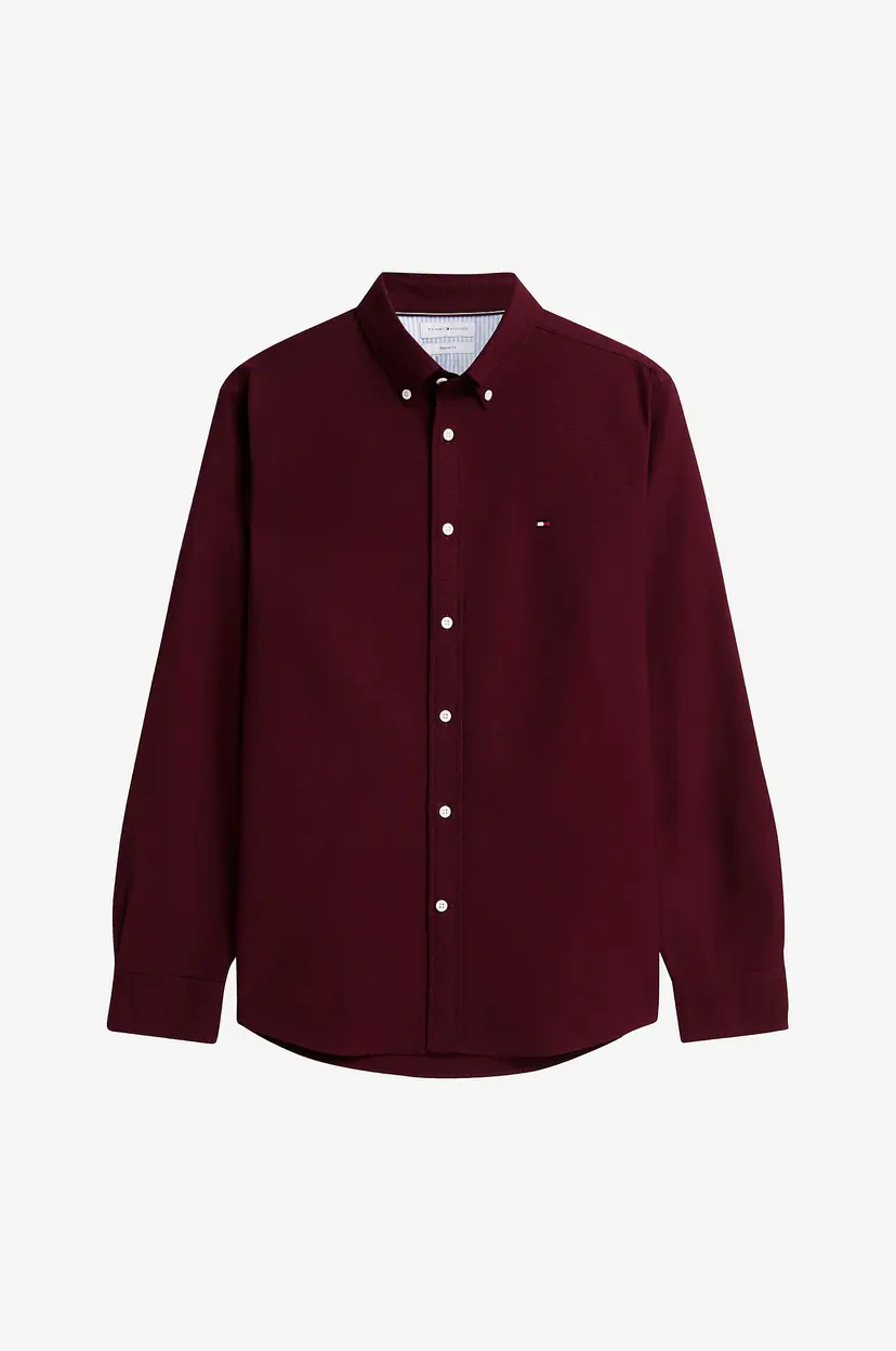 Tommy Hilfiger Skjorte Solid Heritage Oxford RF Shirt - Rød