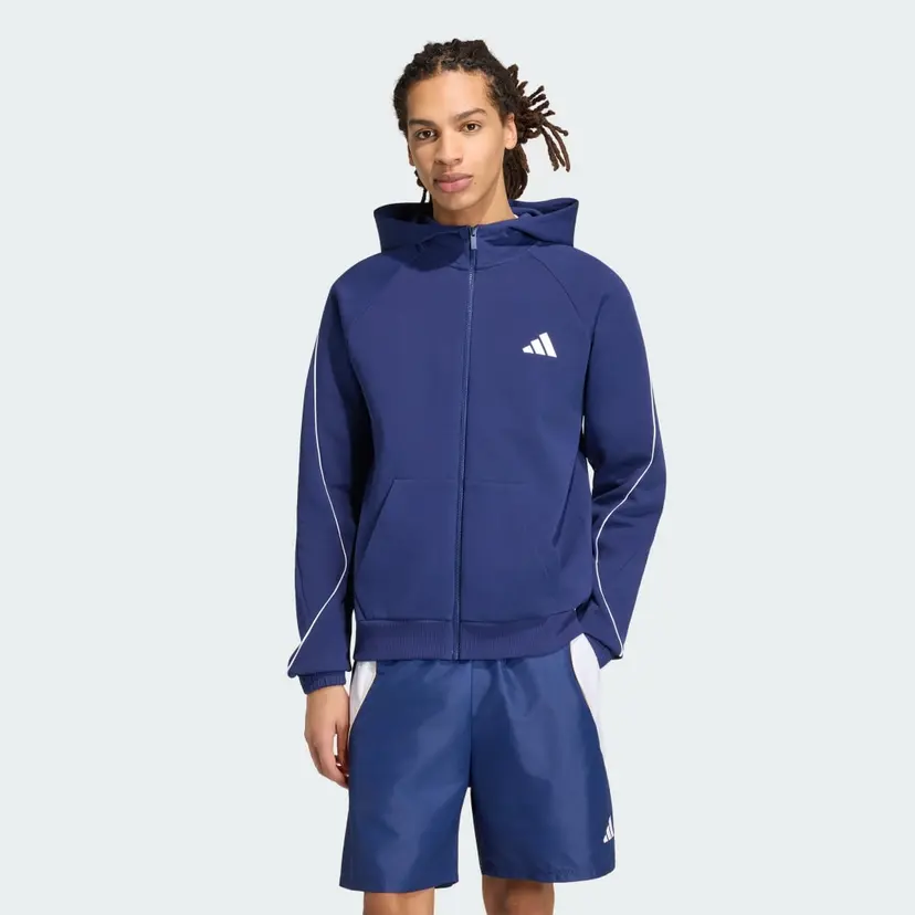 Adidas STADIUM SMALL LOGO FULL-ZIP HETTEJAKKE