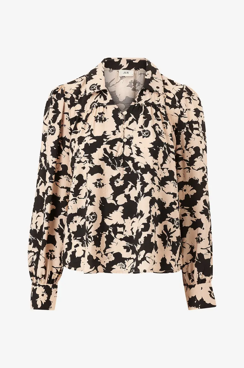 JDY Bluse jdyMiriam L/S Top Wvn - Svart