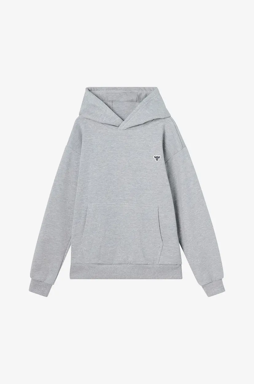 Hummel Hettegenser hmlJr Loose Hoodie Bee - Grå
