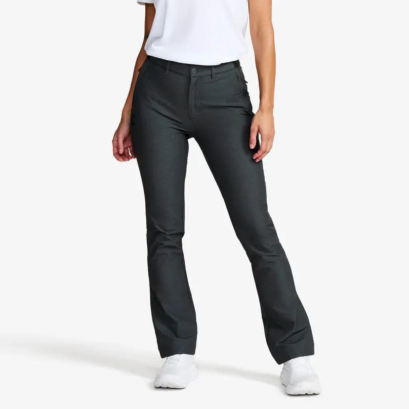 RevolutionRace Journey High-waist Pants Dame Dark Grey Melange