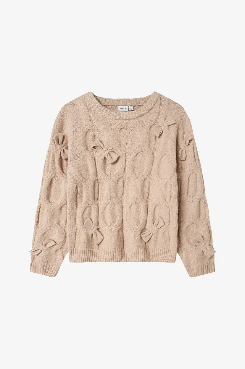 NAME IT Pullover nkfOlivia LS Knit - Beige
