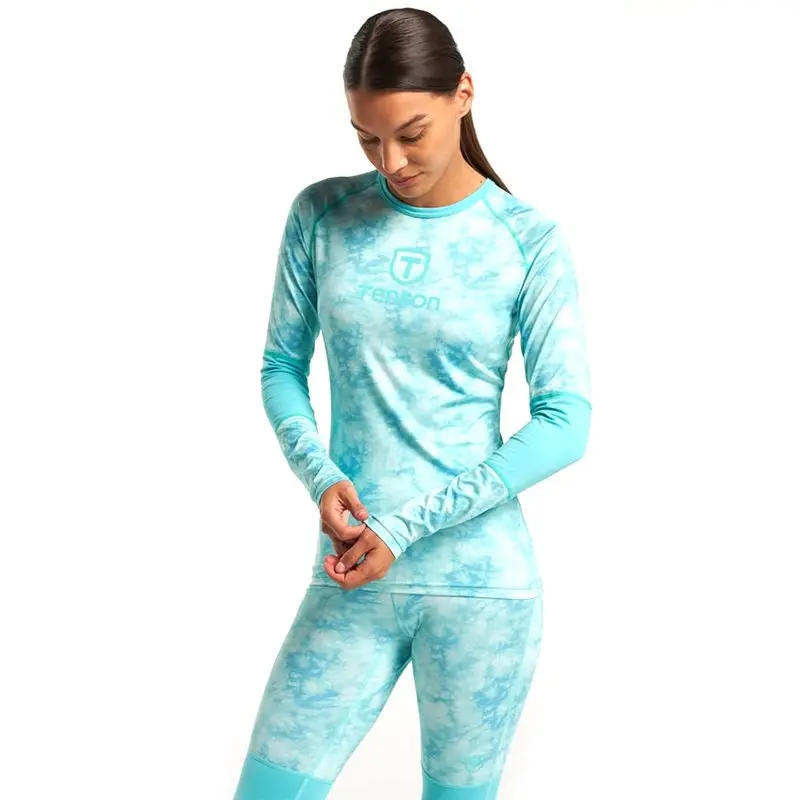 Tenson Tenson Baselayer Top Women Nebulosa - Turquoise