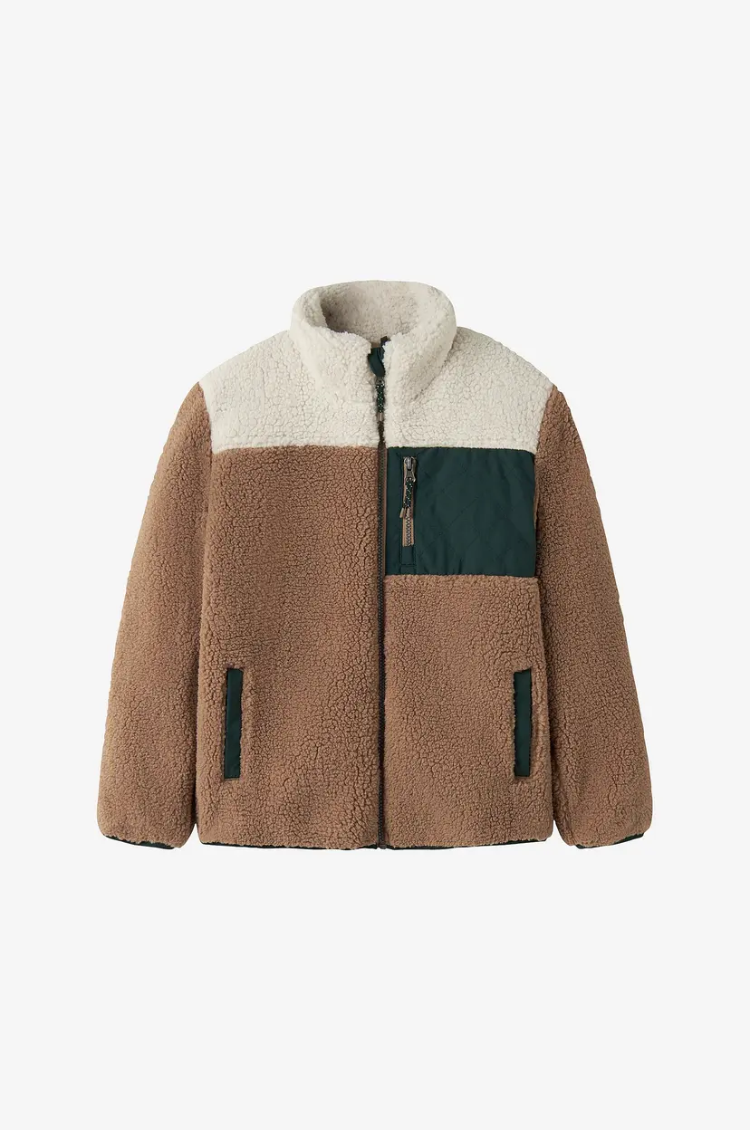 NAME IT Teddyjakke Nkmmacey Teddy Jacket Block - Natur