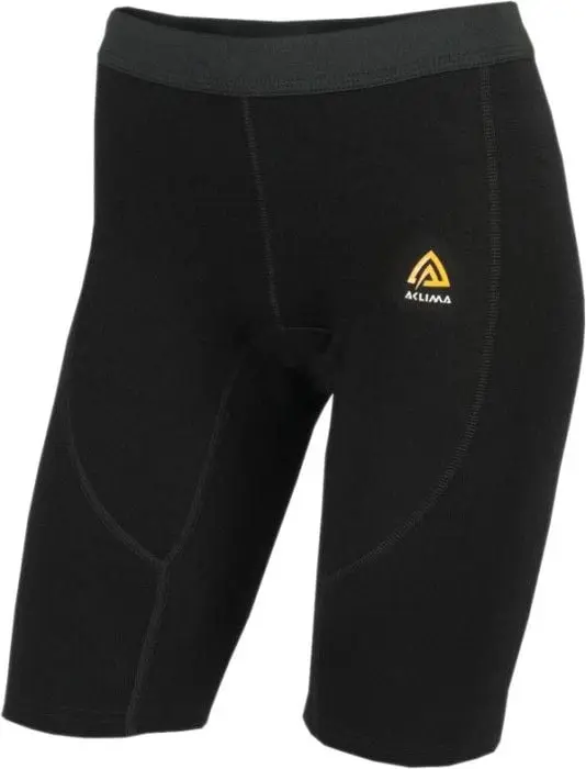 Aclima Aclima WarmWool Shorts Long Woman Jet Black