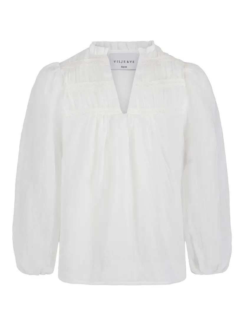 Vilje & Ve Vilje & Ve Lillian Bluse Soft White (176 /16 år)
