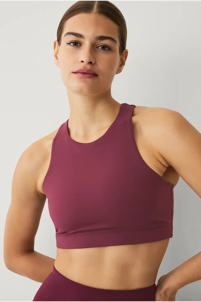 Ellos STUDIO Sports-BH Studio Bra High Neck Core - Rød