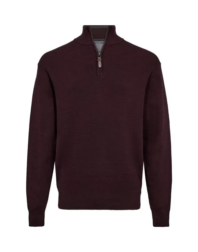 Thomas Regency Reg fit structure half zip