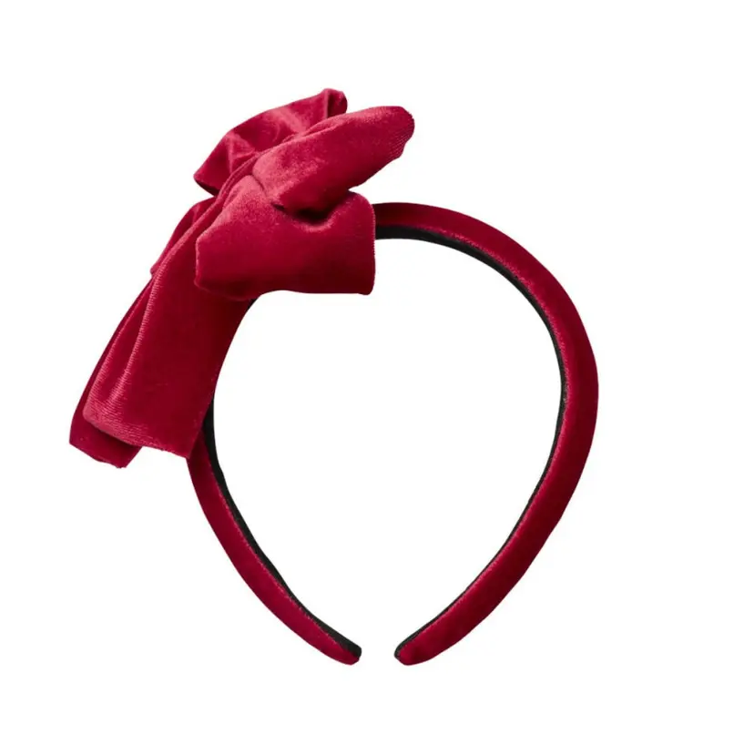 NAME IT Name It - Hårbøyle med Sløyfe Relvet Jester Red