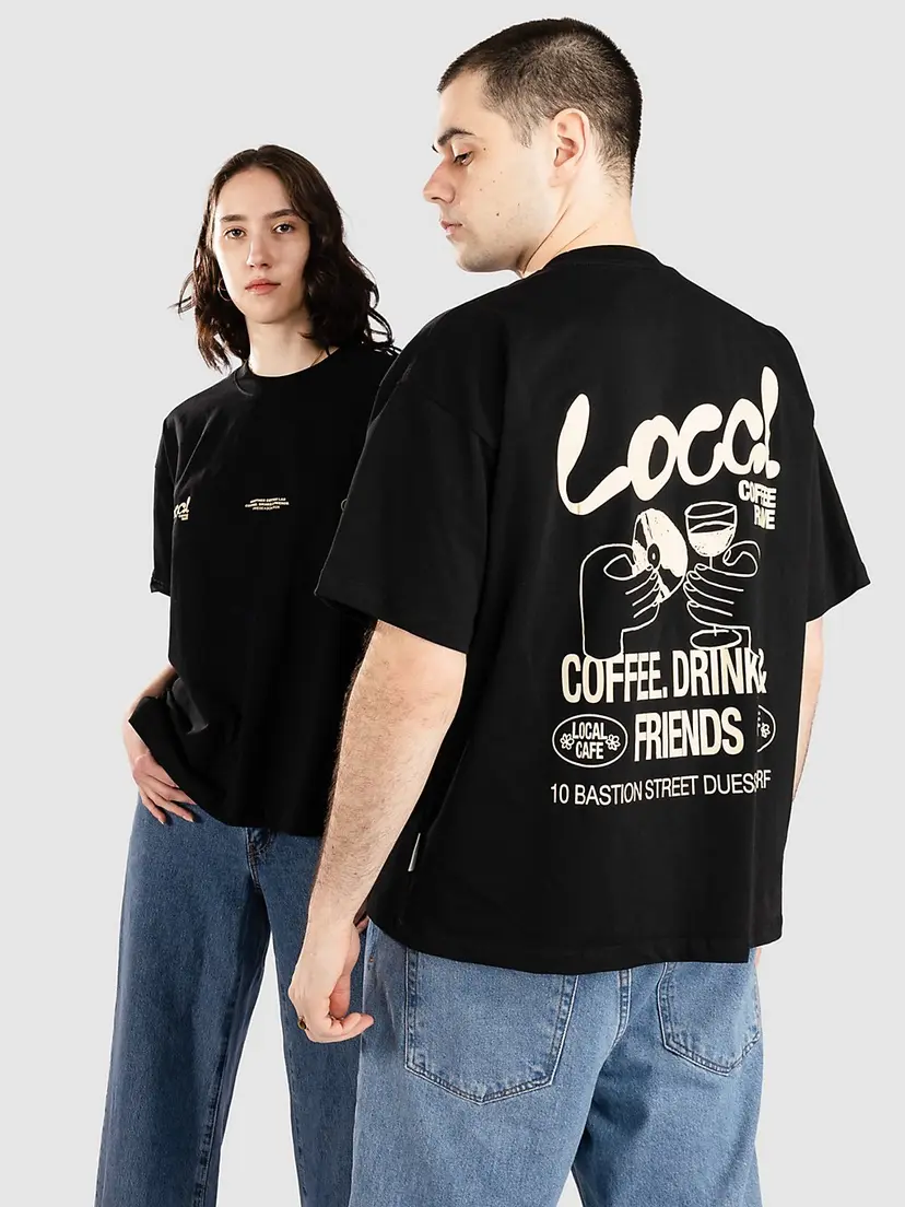 Another Cotton Lab Another Cotton Lab Local Rave T-skjorte svart