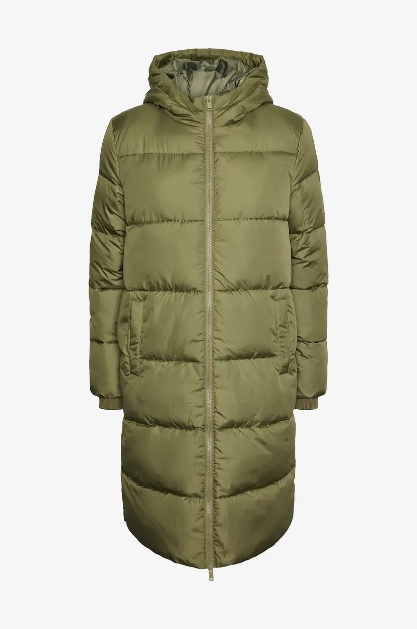 Pieces Jakke pcBee New Long Puffer Jacket BC - Grønn