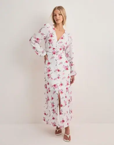 Vero Moda Vero Moda - Rosa - Vmlisa Ls V-Neck Long Dress Wvn