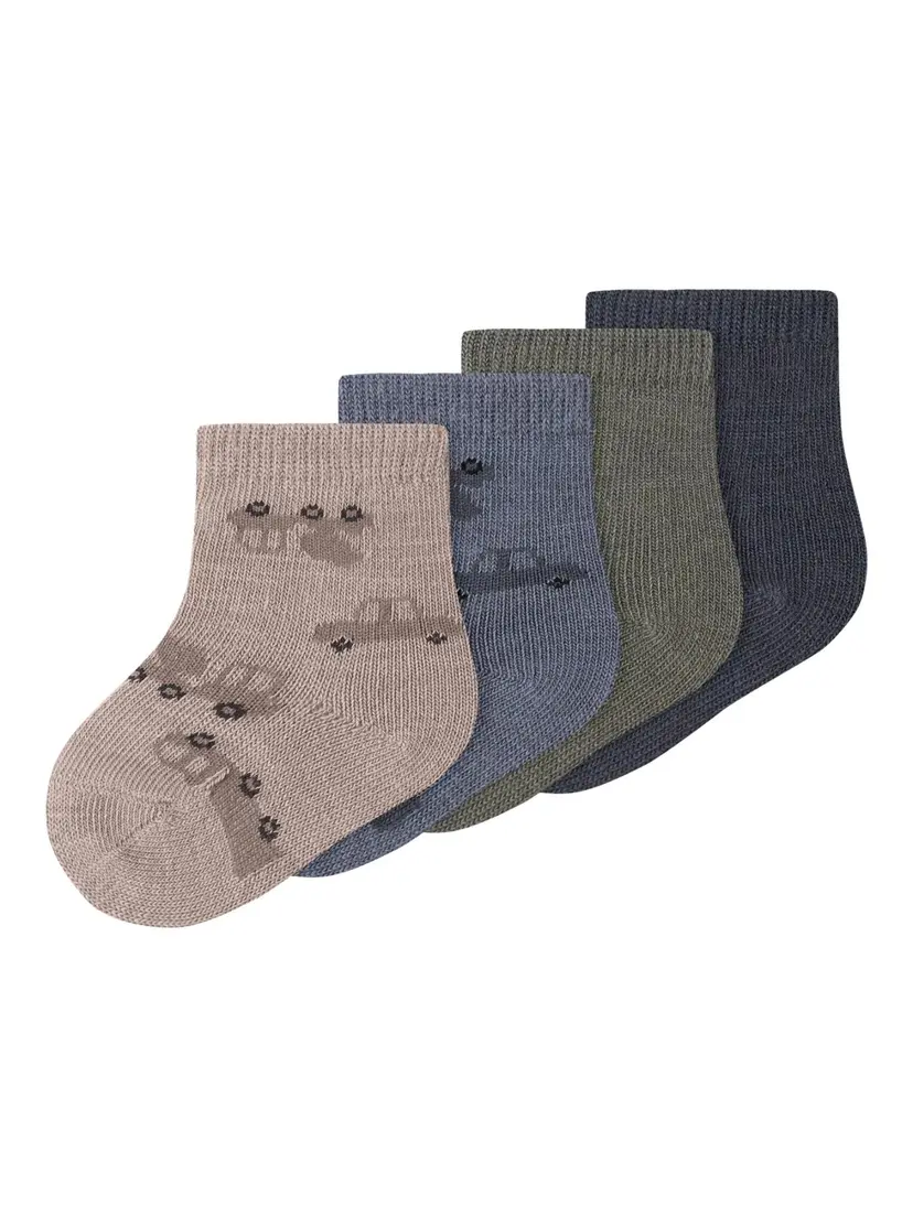 NAME IT Ullsokker 4pk «WAK» Baby Satellite