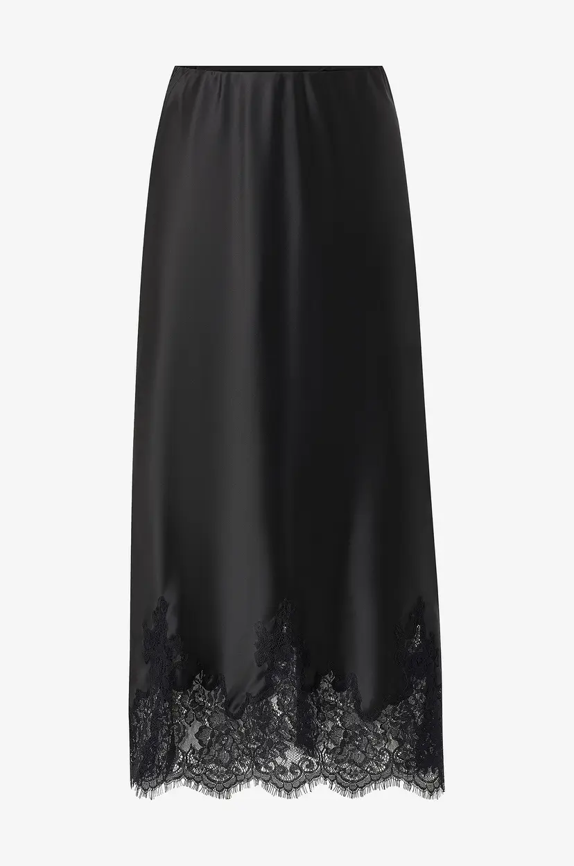Gina Tricot Satengskjørt Satin - Svart