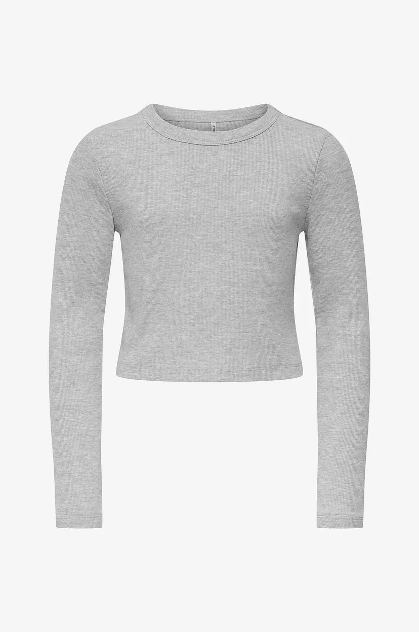 Kids Only Topp kogBina Life L/s O-neck - Grå