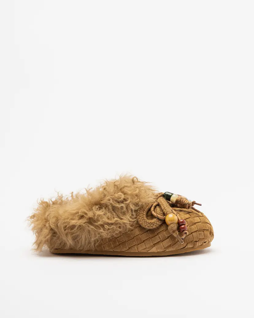 Nan-Ku Couture Nan-Ku Couture GFS01 Camel Slide sandals