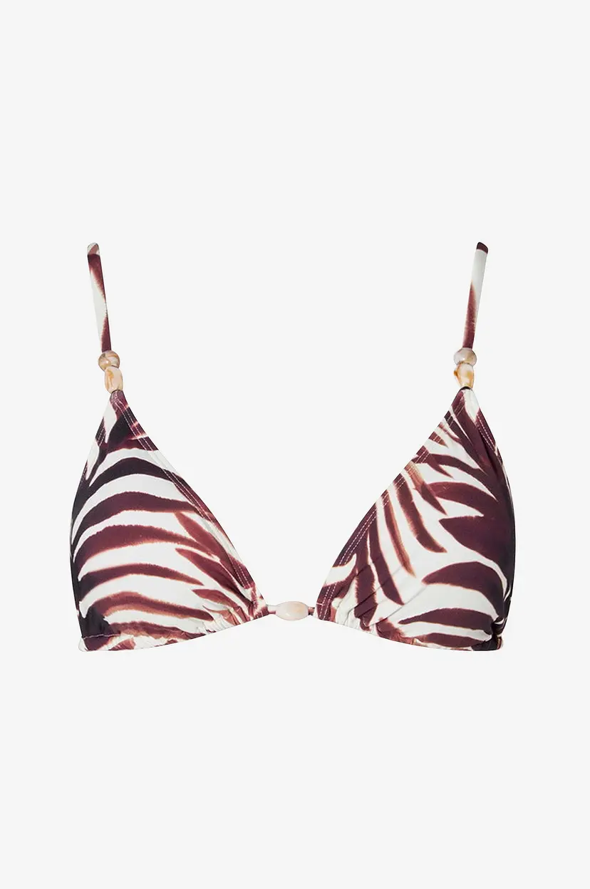 By Malina Bikini-BH Sanja Beaded Triangle Bikini - Brun