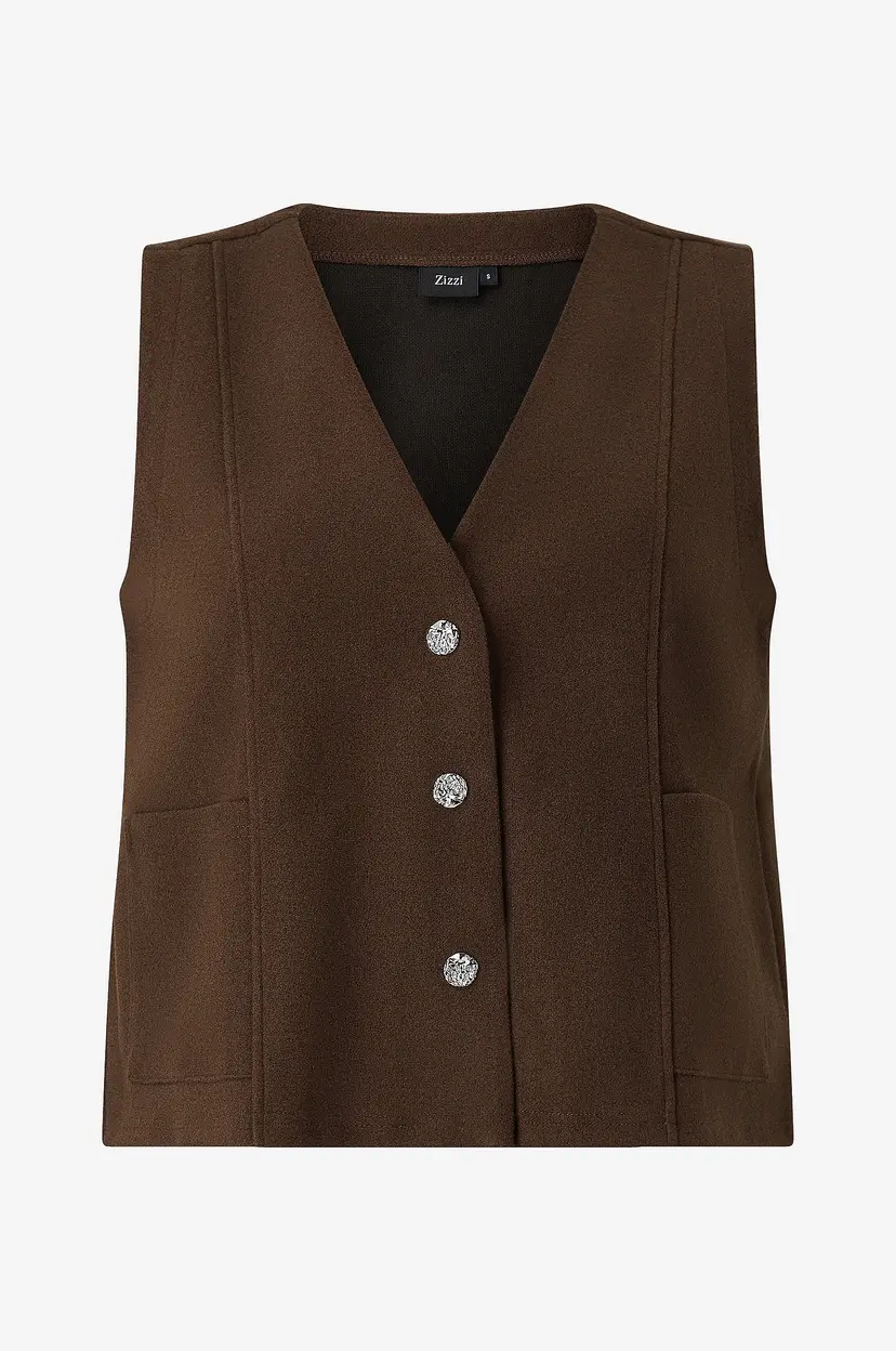 Zizzi Vest mKarma S/L - Brun