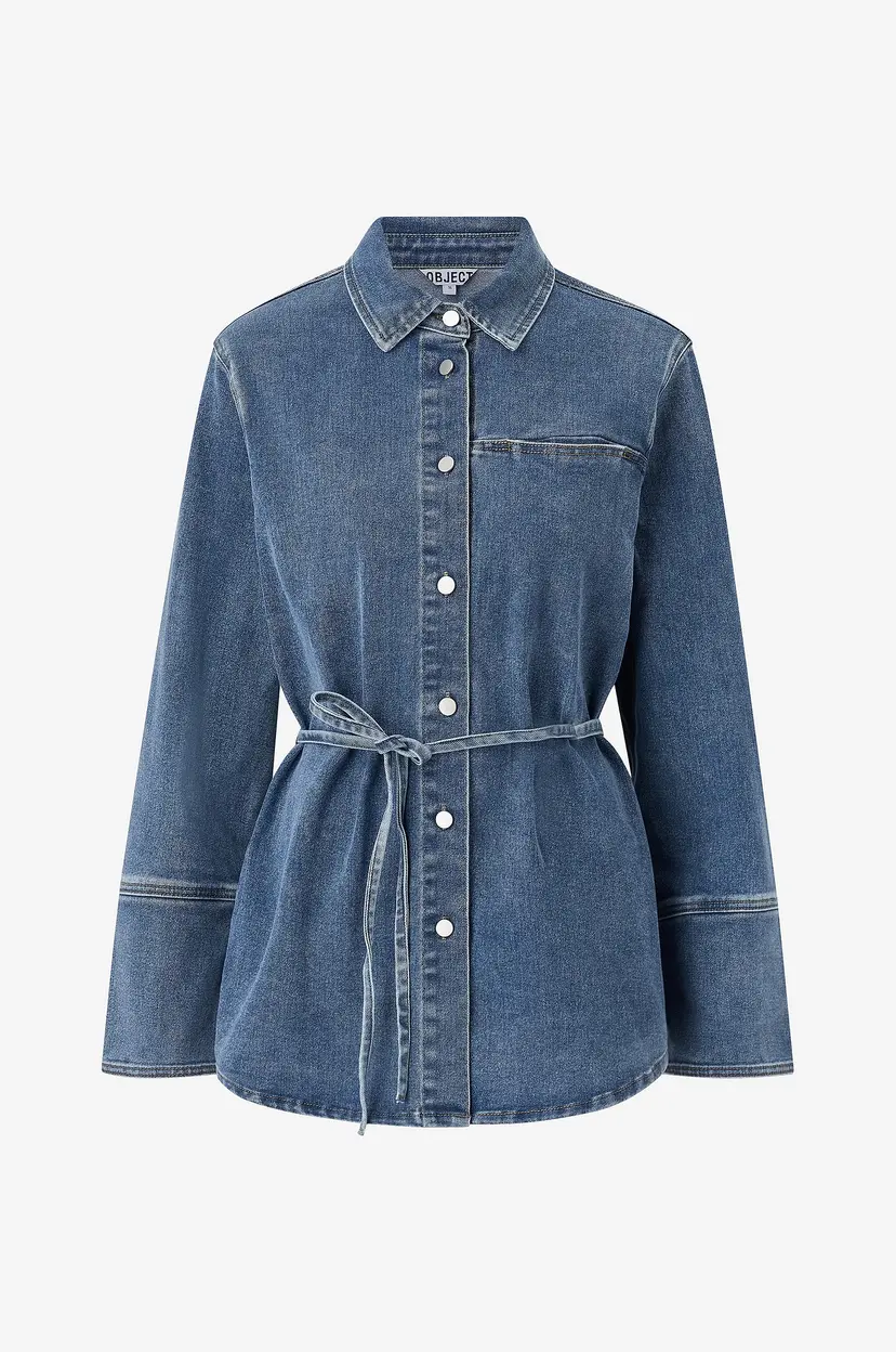 Object Collectors Item Denimskjorte objCaro L/S LO 144 - Blå