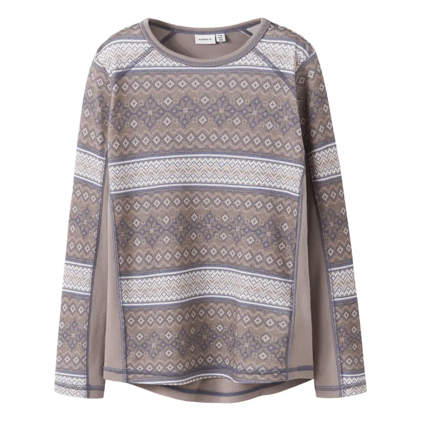 NAME IT Name It - Trøye i Ull Willto Satellite Snow Pattern