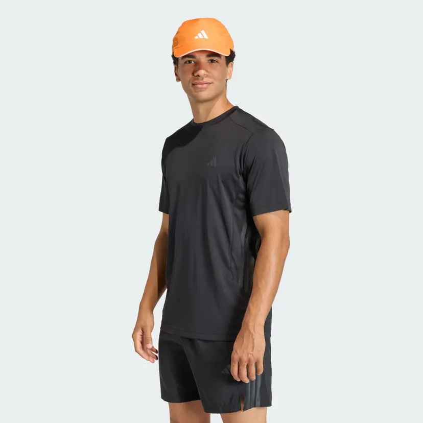 Adidas TECH ESSENTIALS WORKOUT 3 STRIPES T-SKJORTE