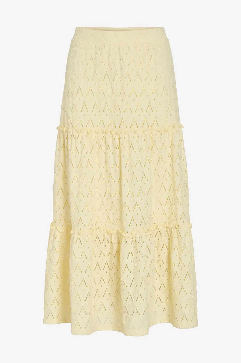 Vila Skjørt viAmalina HW Midi Skirt - Gul