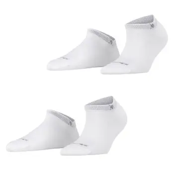 Burlington Burlington Strømper 2P Everyday Sneaker Organic Cotton Sock Hvit Str 40/46