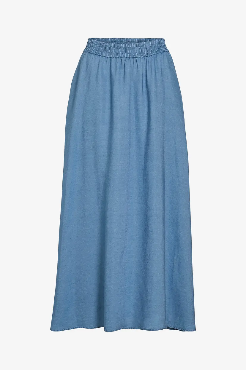 Vila Maxi skjørt viTea RW Ankle Denim - Blå