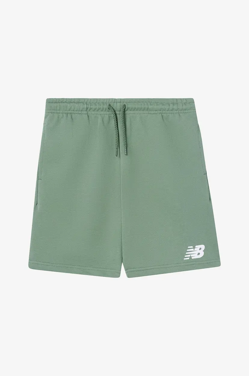 New Balance Sweatshorts New Balance French Terry Stacked Logo Short - Grønn