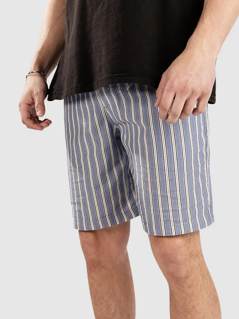 Rhythm Rhythm Stripe Beach Shorts blå
