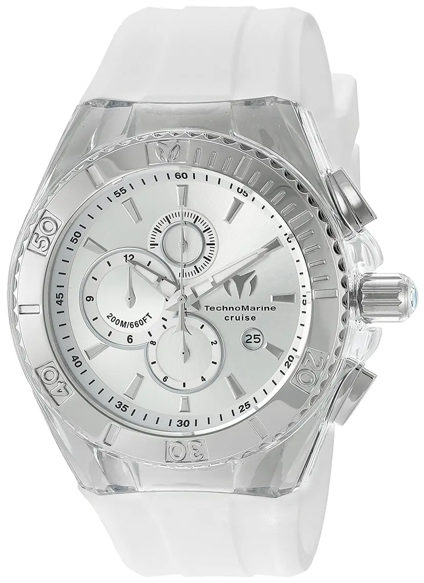 Technomarine Technomarine Herreklokke TM-115215 Cruise Star Sølvfarget/Gummi Ø44