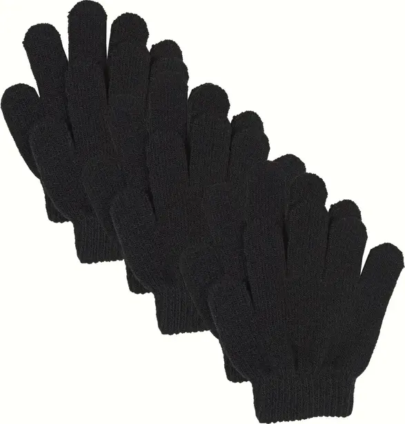 Lindberg Lindberg Kids' Åsbro Magic Glove 3-Pack Black