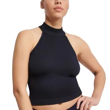 Sloggi Sloggi EVER Infused Aloe High Neck Top Svart Large Dame