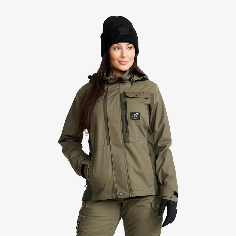 RevolutionRace Field Pro Warm Outdoor Jacket Dame Grape Leaf/Forest Night