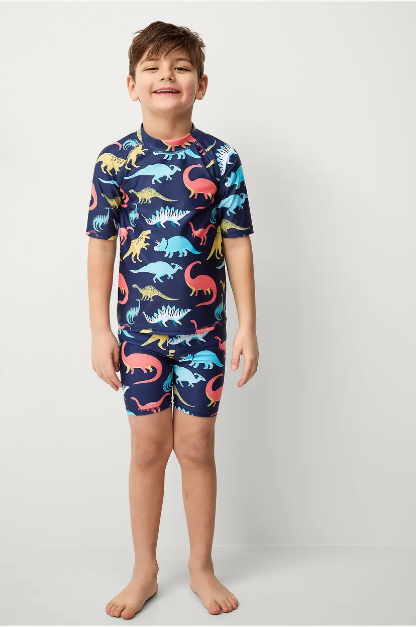 Ellos Collection UV-sett med topp og shorts - Blå