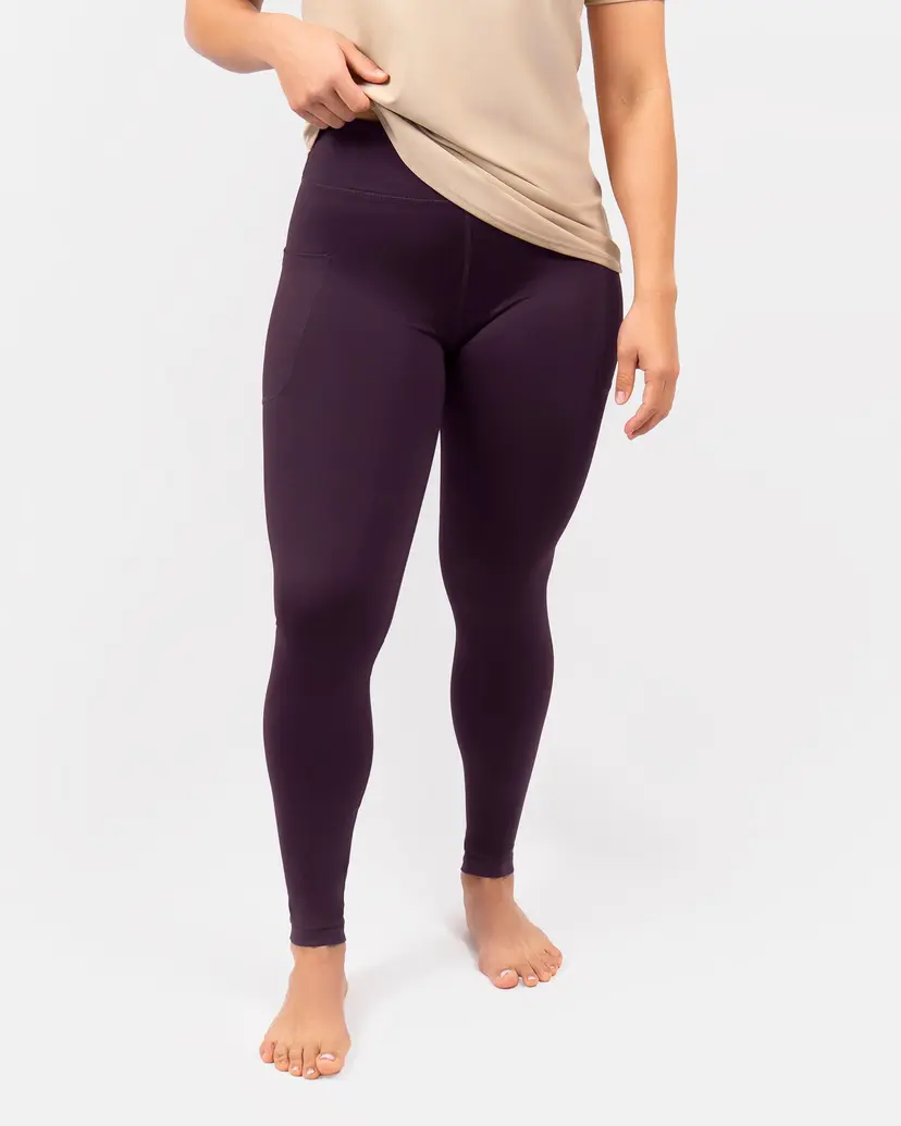 Hightex Eva Deep Plum Compression Leggings