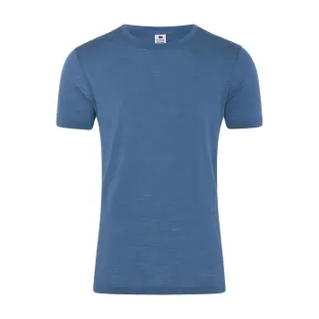Dovre Dovre Wool Light T-Shirt Blå ull Small Herre