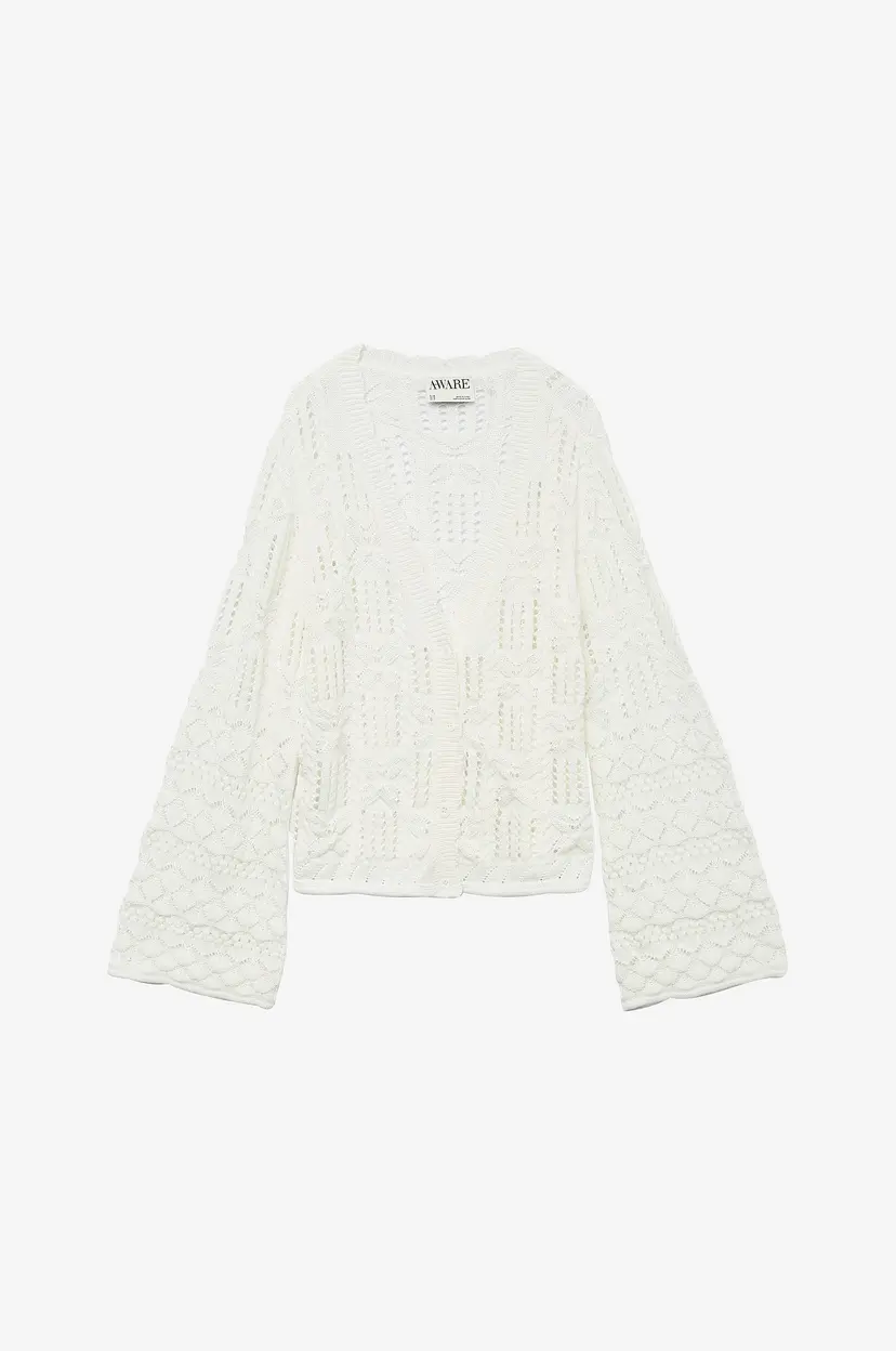 Vero Moda Kardigan vmEmilia LS V-neck Knit Cardigan VM - Hvit