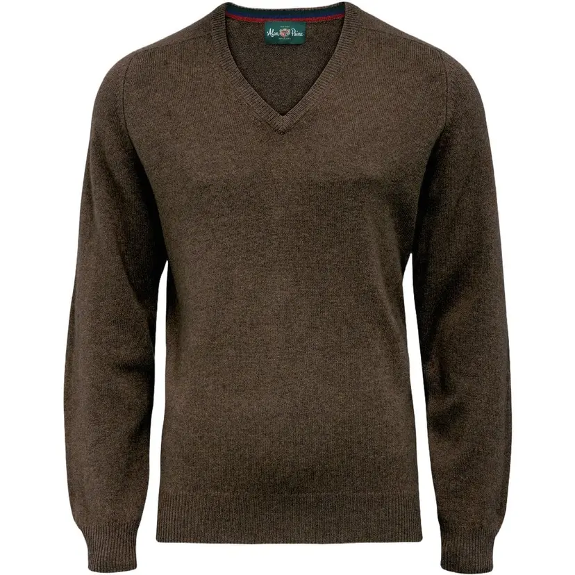 Alan Paine Alan Paine Streetly V-Neck Pullover Cocoa