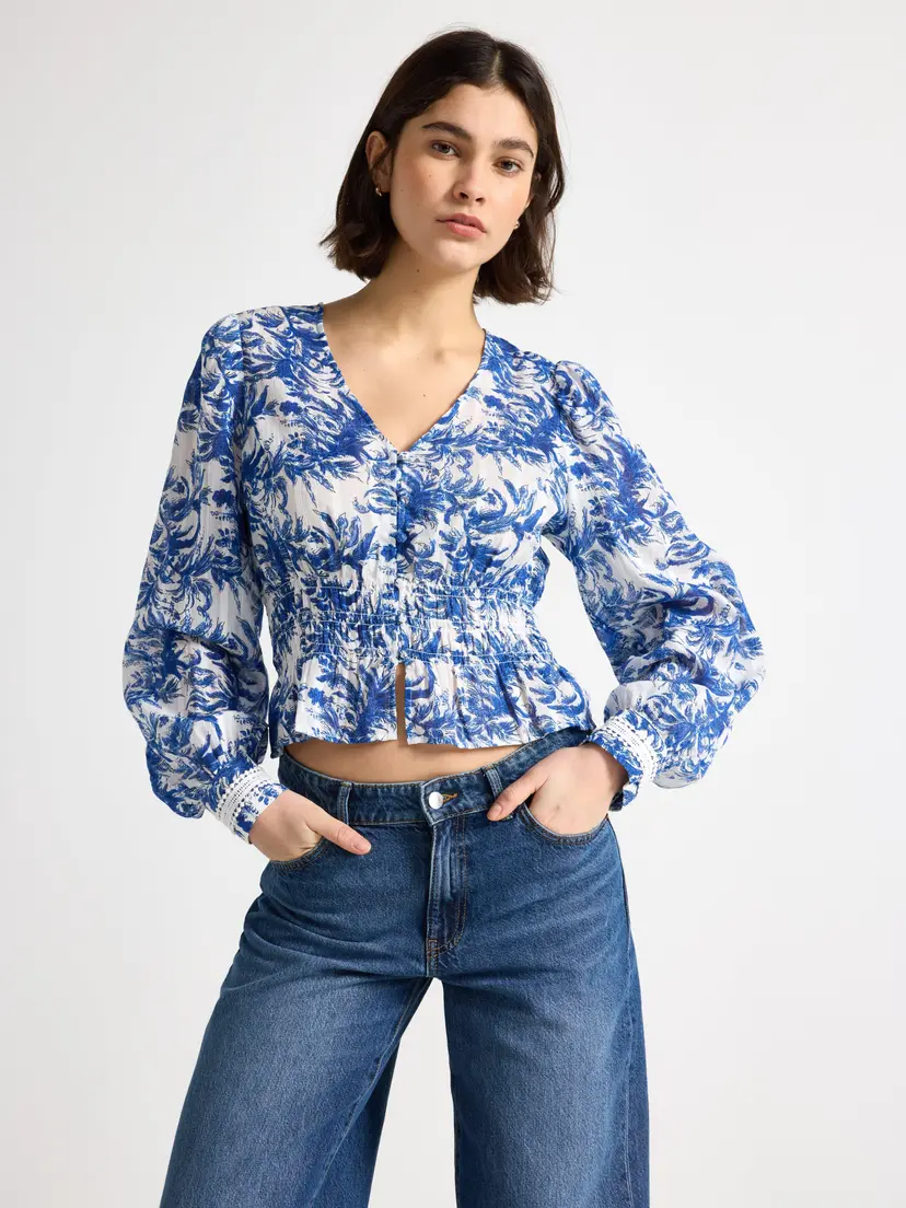 Lindex Langermet bluse