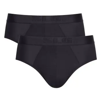 Sloggi Sloggi 2P SLG Base Soft Midi Briefs Svart Small Herre