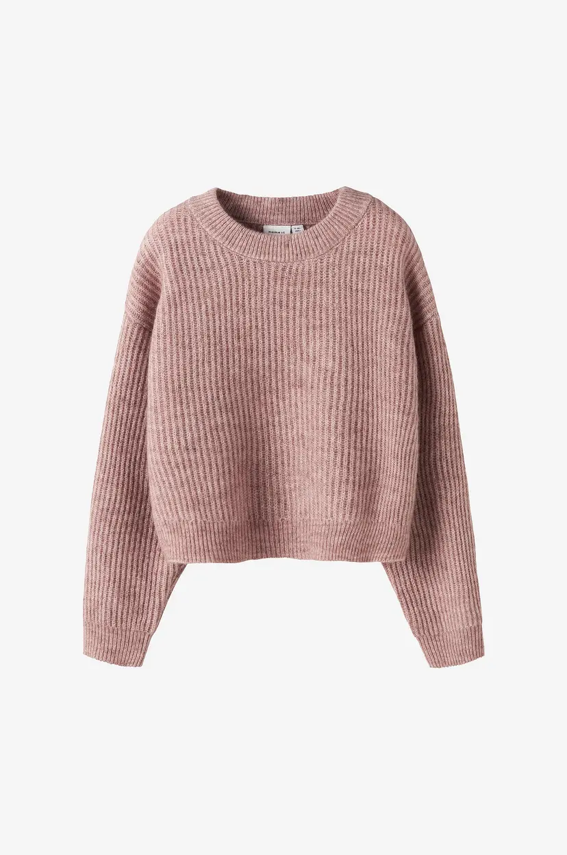 NAME IT Pullover nkfHolly LS Boxy Short Knit - Rosa