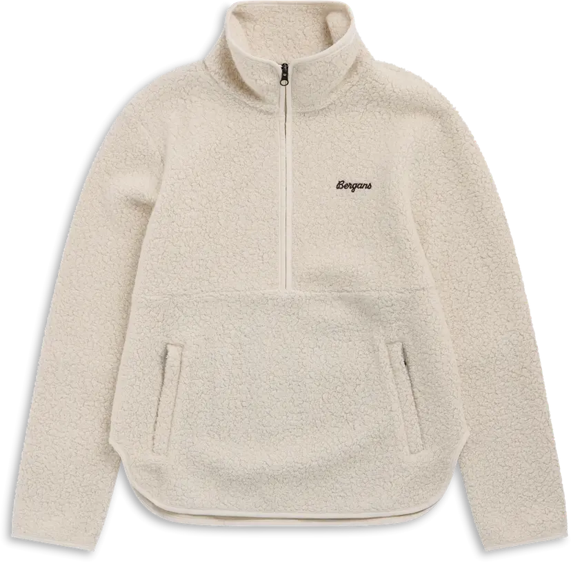 Bergans Bergans Women´s Myken Merino Pile Half Zip Women Creme