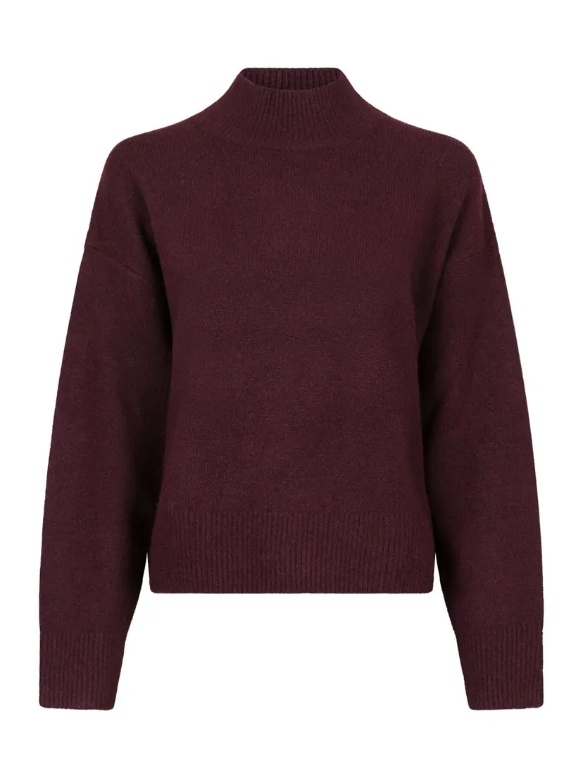 Neo Noir Paulina Knit Blouse - Wine