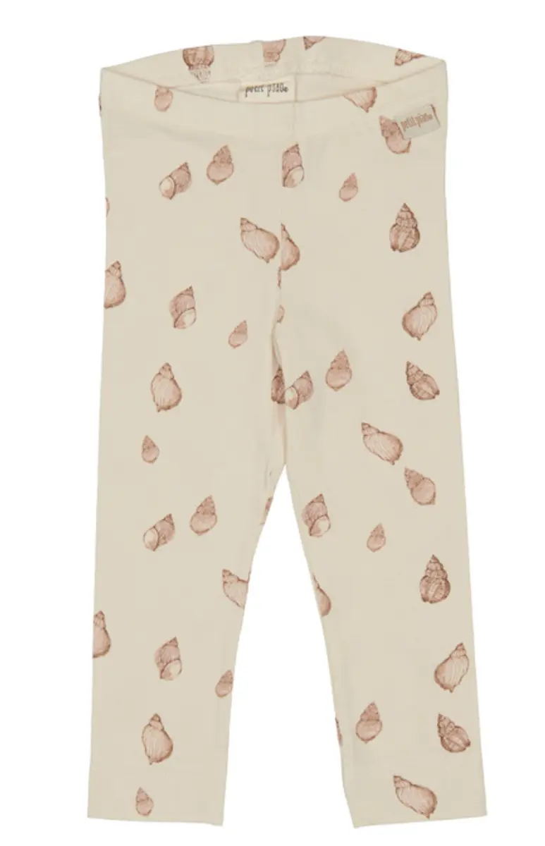Petit Piao Petit Piao Legging Printed, Seashell (62 / 3 mnd)