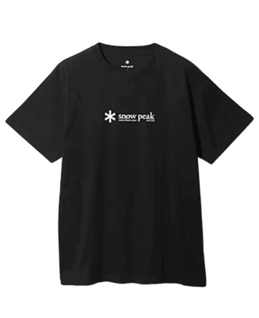 Snow Peak Snow Peak Soft Cotton Logo Short Sleeve T-Shirt Black