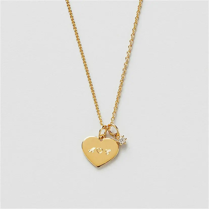 Gift Heart Halskjede Gravering