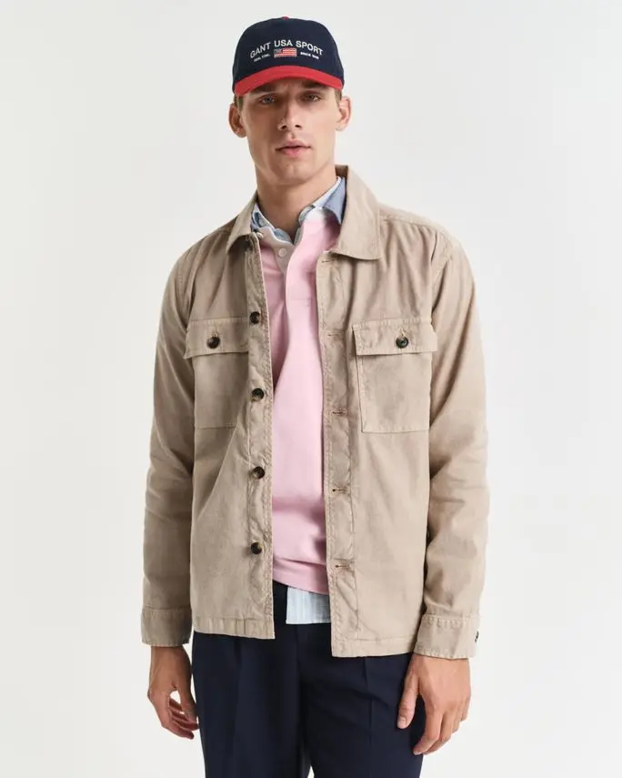 Gant REG COT/LINEN OVERSHIRT