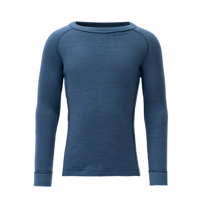 Devold Devold - Duo Active Merino Ulltrøye Barn - Size 2 - Blå