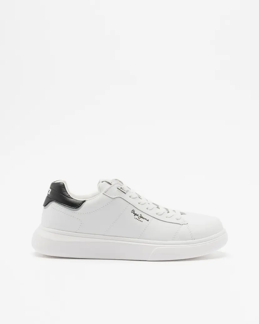 Pepe Jeans London Pepe Jeans London Eaton Basic White Sneakers